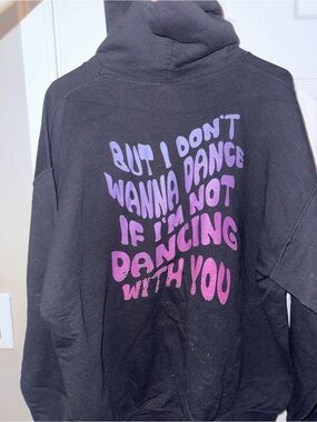 Gildan Black Pullover Hoodie with Black Drawcords